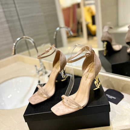 SL OPYUM SANDALS 105 CAMEL SUEDE