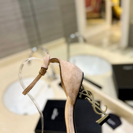 SL OPYUM SANDALS 105 CAMEL SUEDE