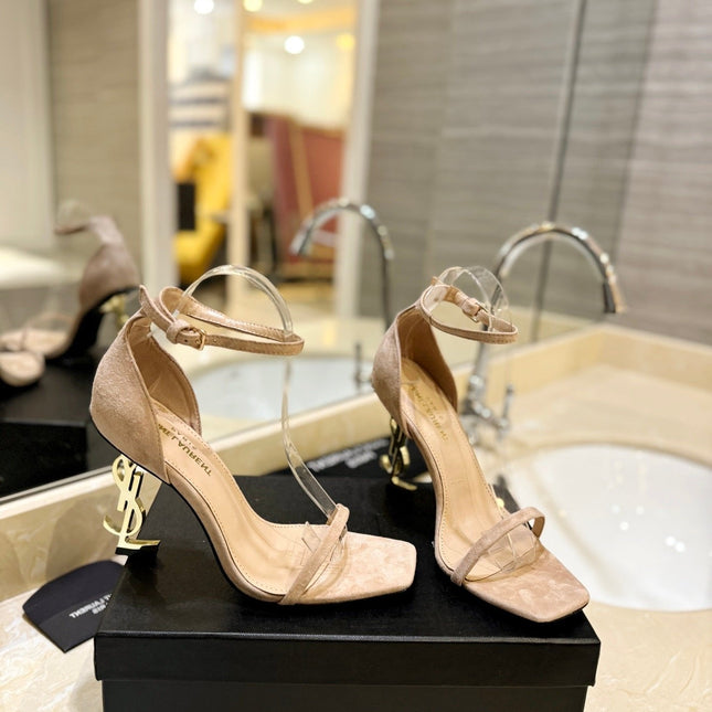 SL OPYUM SANDALS 105 CAMEL SUEDE