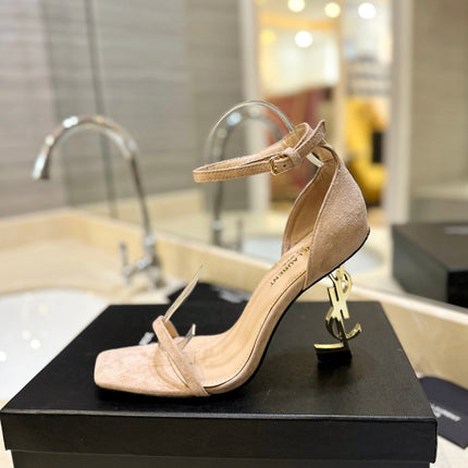 SL OPYUM SANDALS 105 CAMEL SUEDE