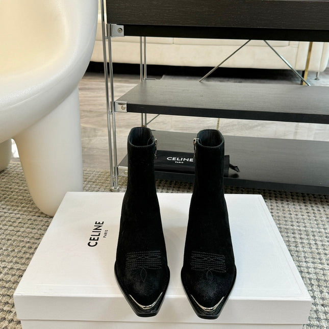 ANKLE BOOTS 45 MM IN BLACK SUEDE