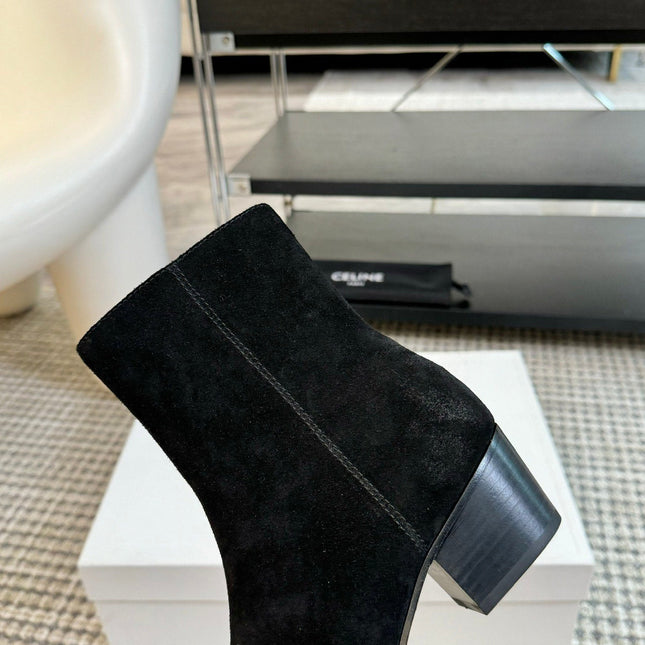 ANKLE BOOTS 45 MM IN BLACK SUEDE