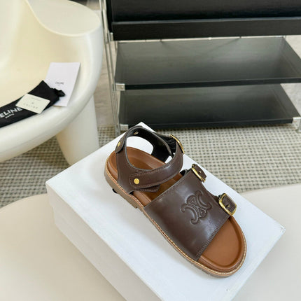 MINO SANDAL IN CHOCOLATE BROWN CALFSKIN