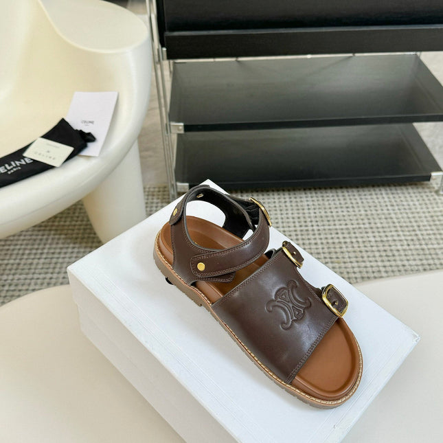 MINO SANDAL IN CHOCOLATE BROWN CALFSKIN