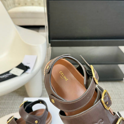 MINO SANDAL IN CHOCOLATE BROWN CALFSKIN