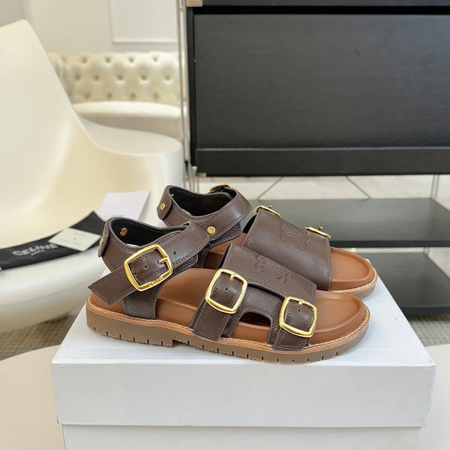 MINO SANDAL IN CHOCOLATE BROWN CALFSKIN