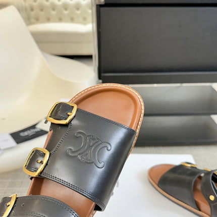 MINO SANDAL IN BLACK CALFSKIN