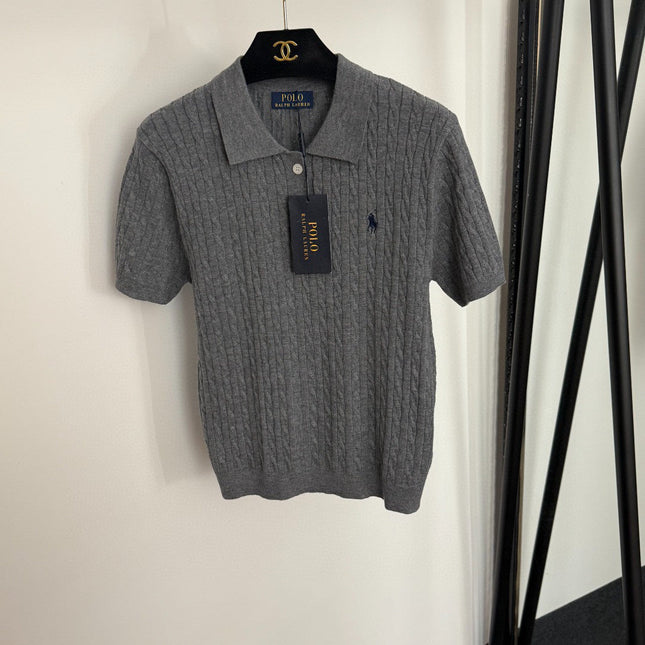 RALPH LAUREN 25S SHORT-SLEEVE POLO SHIRT WITH COLLAR 271