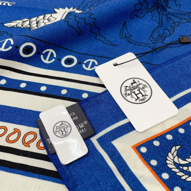 TATOUAGES MARINS BANDANA SHAWL 135 CM COLORFUL 385443