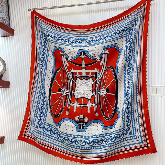 LES ROUES DE PHAETON BANDANA SHAWL 140 CM COLORFUL 385446