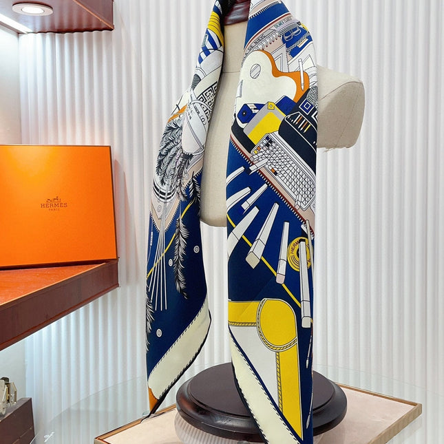 BAGAGE A MAIN SCARF 90 CM IN COLORFUL SILK 388143