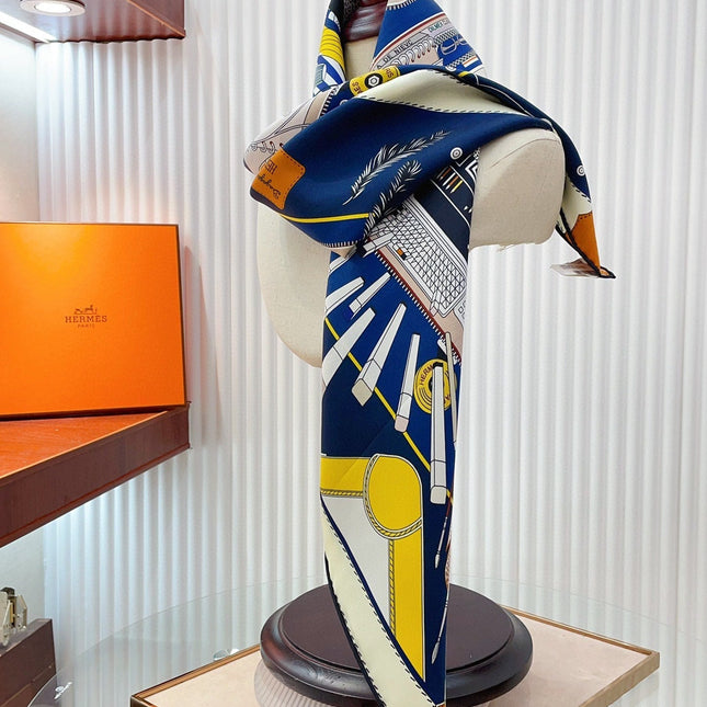 BAGAGE A MAIN SCARF 90 CM IN COLORFUL SILK 388143