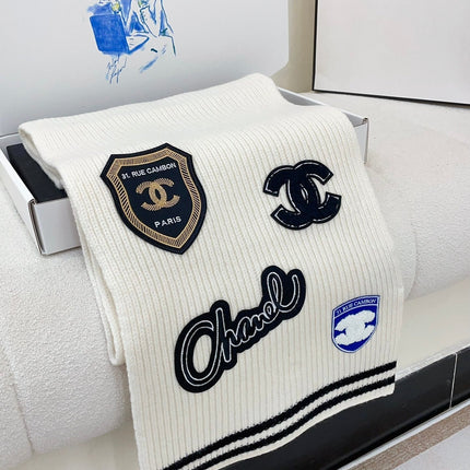 SCARF 180 CM IN WHITE PURE CASHMERE WITH STICKER 389997