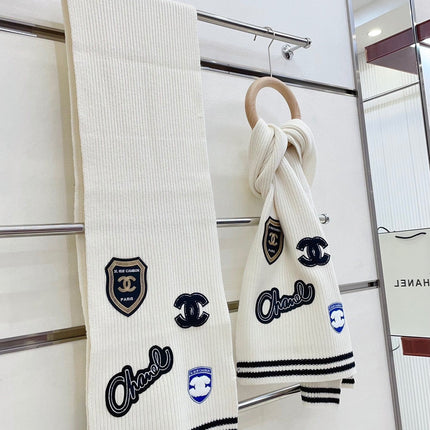 SCARF 180 CM IN WHITE PURE CASHMERE WITH STICKER 389997