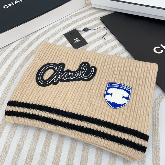 SCARF 180 CM IN TAN BEIGE PURE CASHMERE WITH STICKER 390000