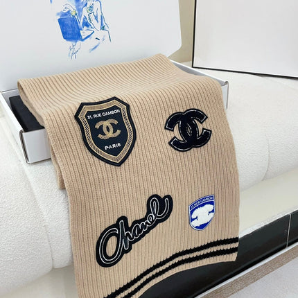 SCARF 180 CM IN TAN BEIGE PURE CASHMERE WITH STICKER 390000