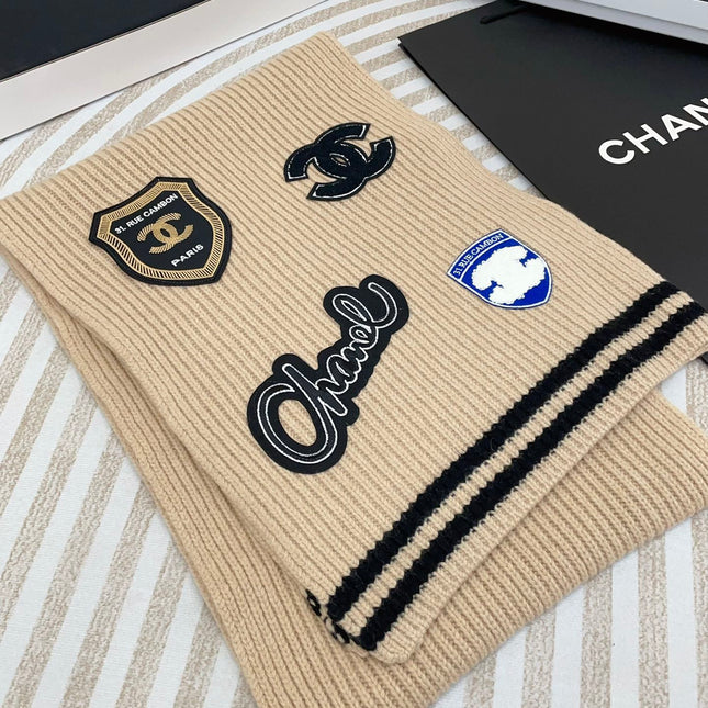 SCARF 180 CM IN TAN BEIGE PURE CASHMERE WITH STICKER 390000