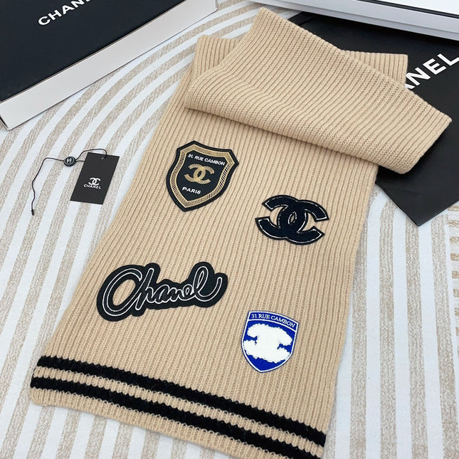 SCARF 180 CM IN TAN BEIGE PURE CASHMERE WITH STICKER 390000