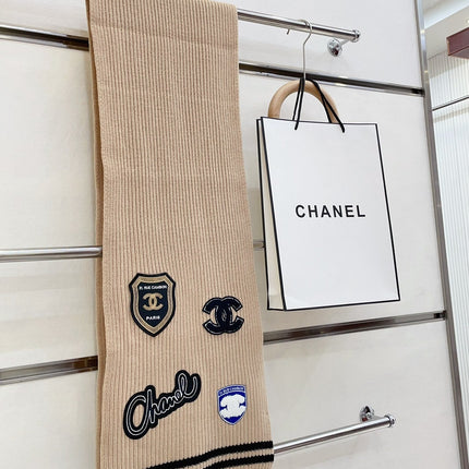 SCARF 180 CM IN TAN BEIGE PURE CASHMERE WITH STICKER 390000