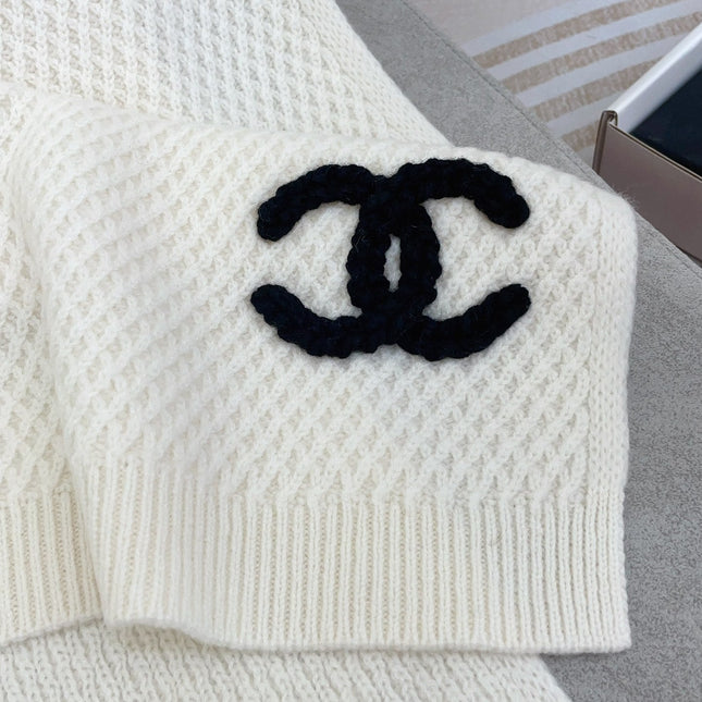 SCARF 190 CM IN WHITE CASHMERE 393183