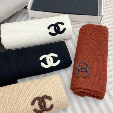 SCARF 190 CM IN BLACK CASHMERE 393184