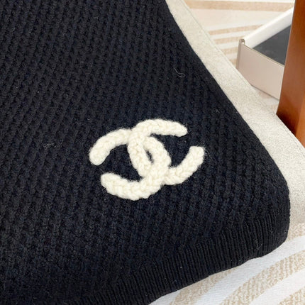 SCARF 190 CM IN BLACK CASHMERE 393184