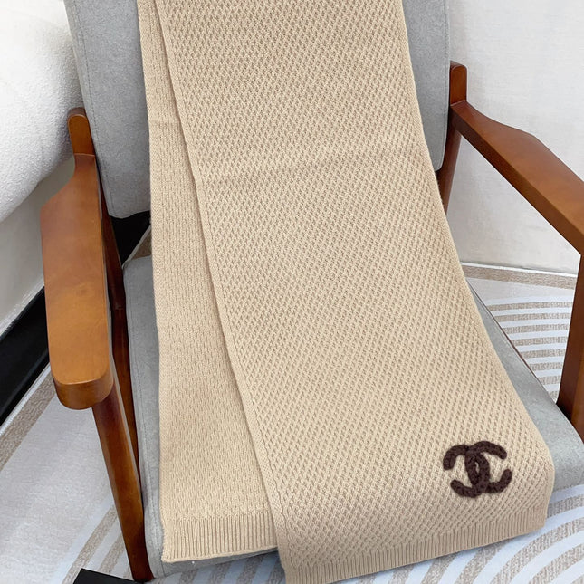 SCARF 190 CM IN DESERT BROWN CASHMERE 393185