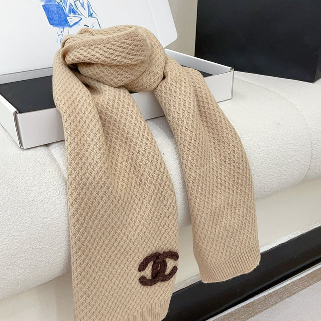 SCARF 190 CM IN DESERT BROWN CASHMERE 393185
