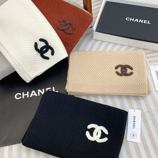 SCARF 190 CM IN RED BROWN CASHMERE 393186