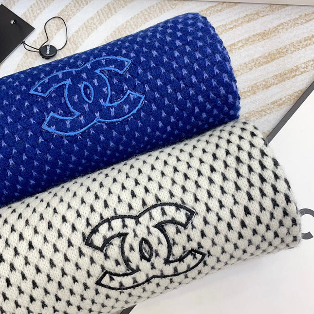 SCARF 180 CM IN AZURE BLUE CASHMERE  394593