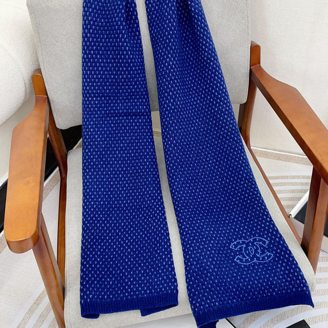 SCARF 180 CM IN AZURE BLUE CASHMERE  394593