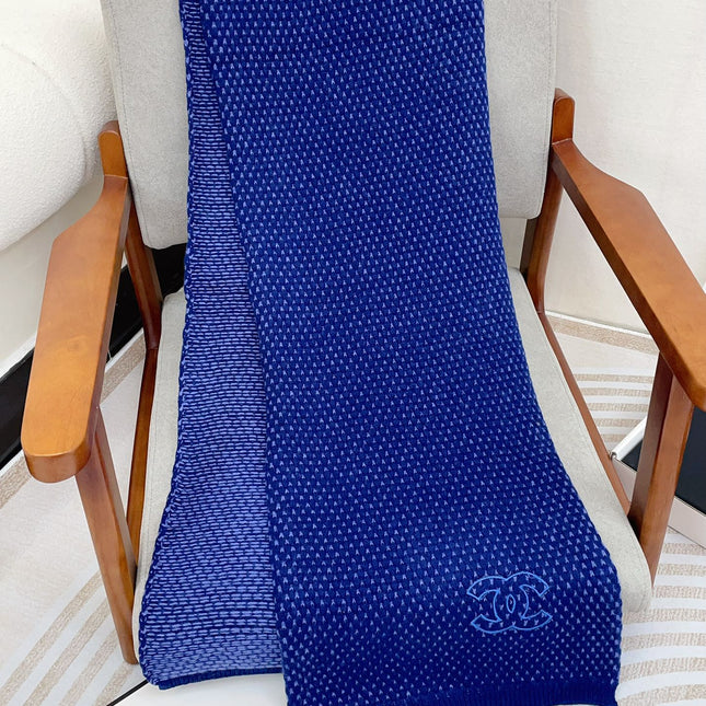 SCARF 180 CM IN AZURE BLUE CASHMERE  394593