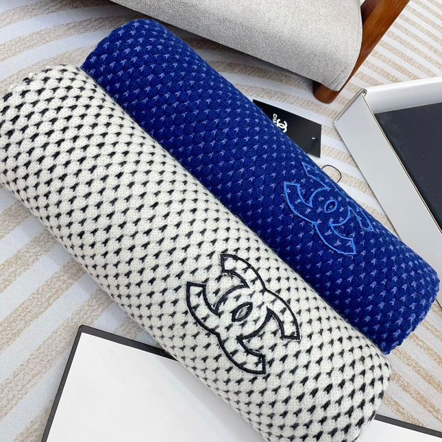 SCARF 180 CM IN AZURE BLUE CASHMERE  394593