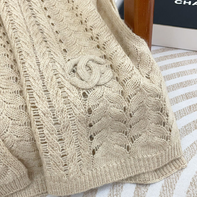 SCARF 190 CM IN KHAKI TAN CASHMERE 396246