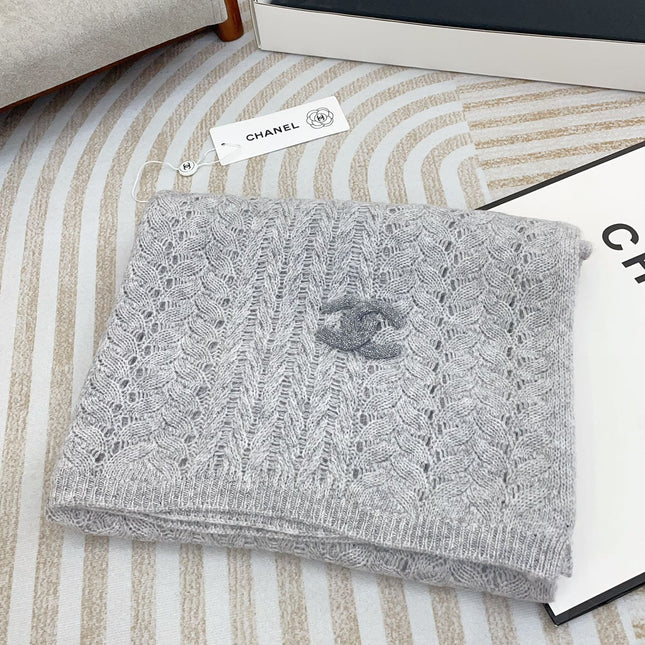 SCARF 190 CM IN CLOUD GRAY CASHMERE 396247