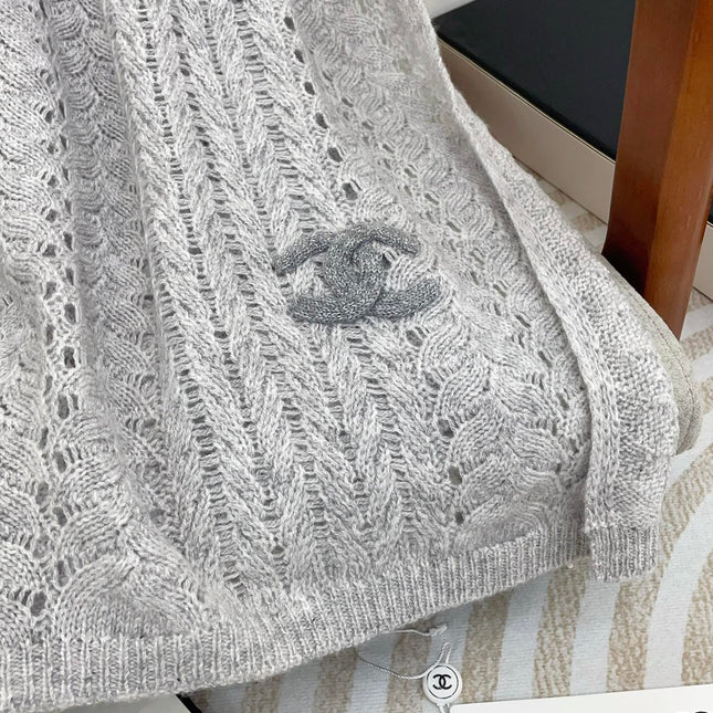 SCARF 190 CM IN CLOUD GRAY CASHMERE 396247