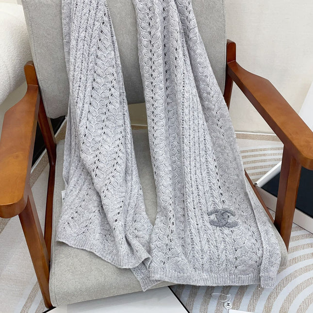 SCARF 190 CM IN CLOUD GRAY CASHMERE 396247