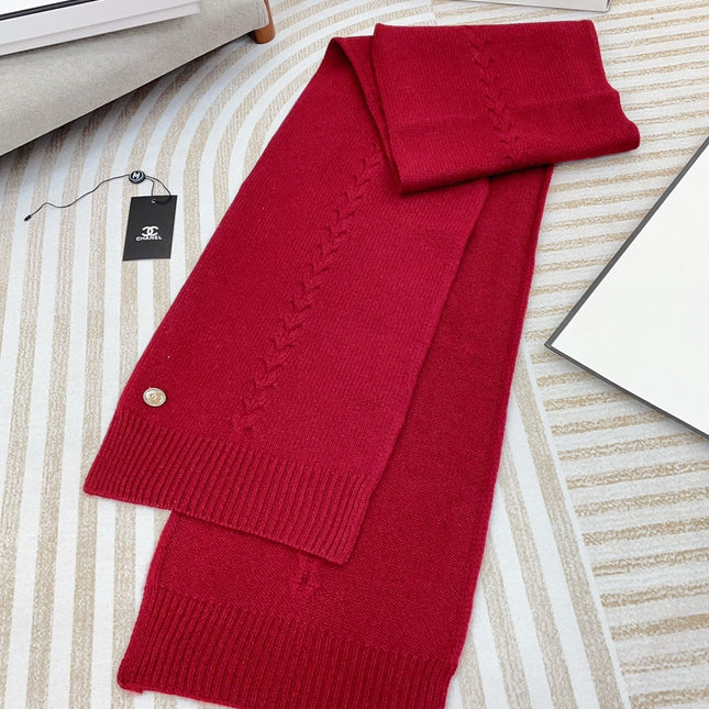 SCARF 180 CM IN RUBY RED CASHMERE 398266