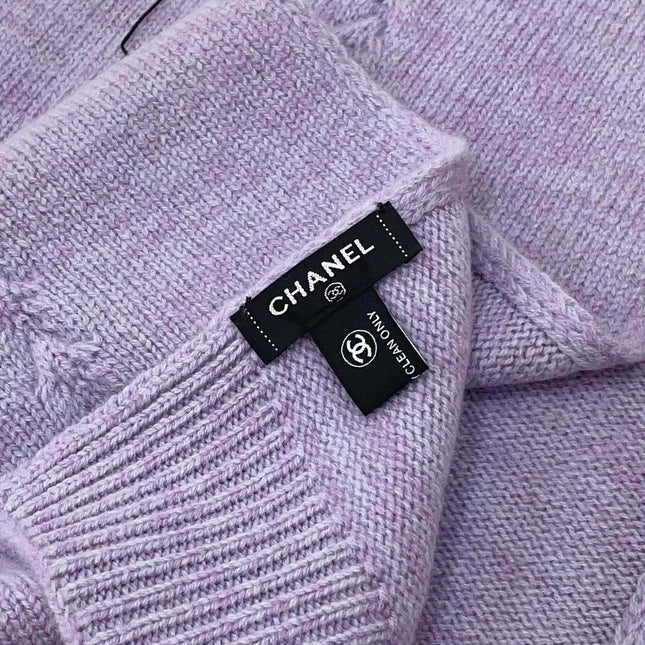 SCARF 180 CM IN HEATHER PURPLE CASHMERE 398267