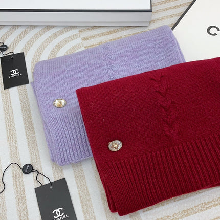 SCARF 180 CM IN HEATHER PURPLE CASHMERE 398267