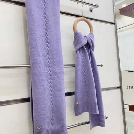 SCARF 180 CM IN HEATHER PURPLE CASHMERE 398267
