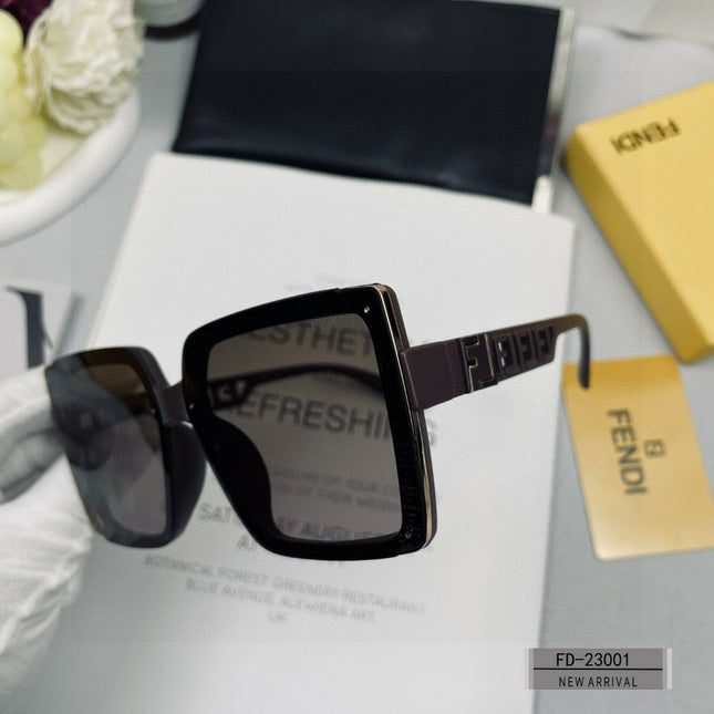 OVERSIZED FF DIAMONDS SQUARE FRAME SUNGLASSES 23001 IN ACETATE