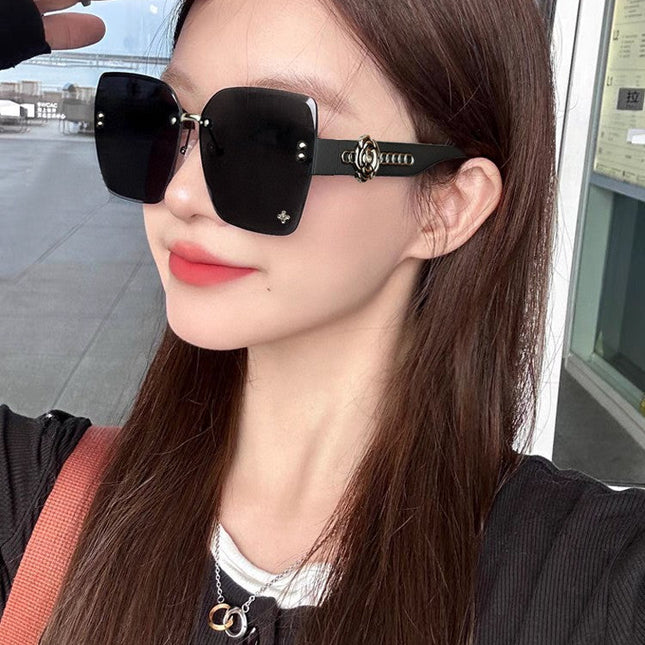 SQUARE SUNGLASSES 55512 IN ACETATE RESIN LENSES
