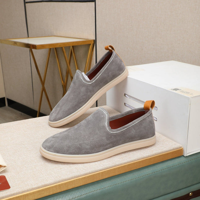 LP VENICE WALK LOAFERS LIGHT GRAY SUEDE