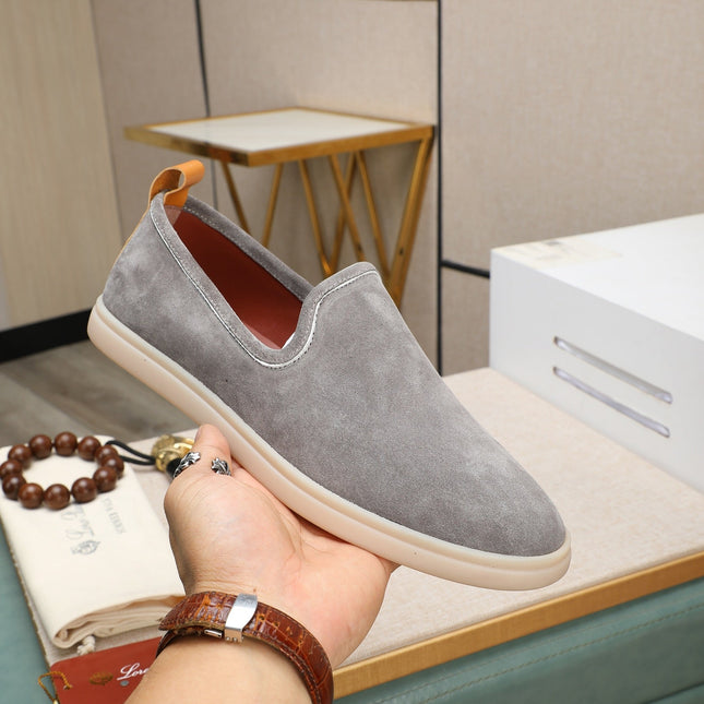 LP VENICE WALK LOAFERS LIGHT GRAY SUEDE