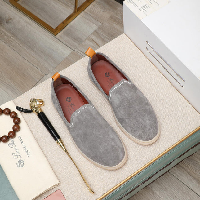 LP VENICE WALK LOAFERS LIGHT GRAY SUEDE