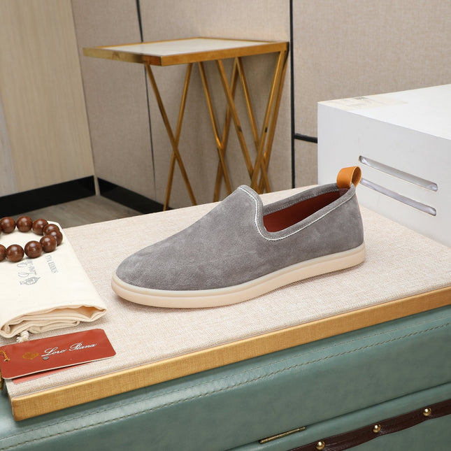 LP VENICE WALK LOAFERS LIGHT GRAY SUEDE