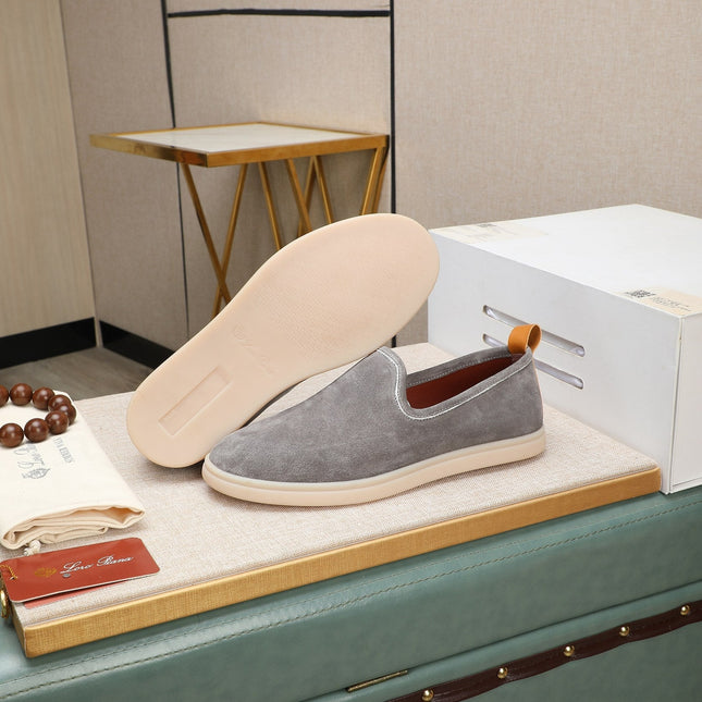 LP VENICE WALK LOAFERS LIGHT GRAY SUEDE