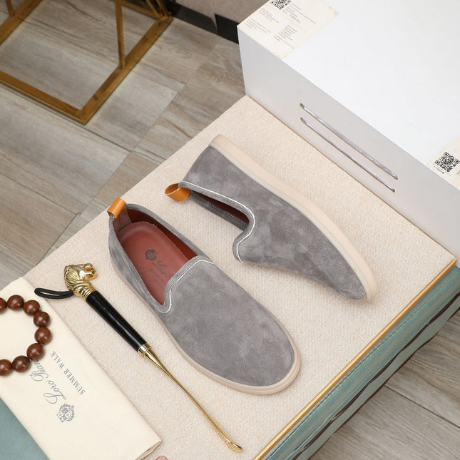 LP VENICE WALK LOAFERS LIGHT GRAY SUEDE