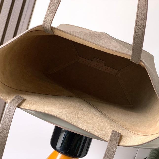 LOEWE 25S PUZZLE FOLD BAG 31 IN TAUPE NAPPA COWHIDE LEATHER